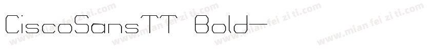 CiscoSansTT Bold字体转换